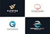 create a modern unique business logo design with free gift