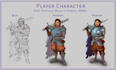 draw your dnd or rpg character design, concept art