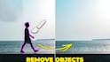 remove objects and wires in video with vfx cleanup