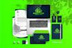 l design a modern logo with full brand identity style guide