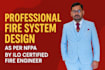design fire detection, sprinkler system, prepare boq, budget as per nfpa