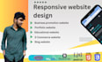 be your front end web developer using HTML , CSS, bootstrap and javascript