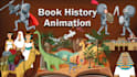 make a custom 2d book history explainer animation