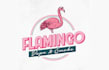 flamingo vape smoke logo design