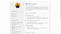 design a professional resume cv portfolio using html and css