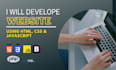 design and code responsive websites using HTML, CSS, and js