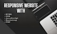 create responsive websites in HTML, CSS, javascript, and PHP