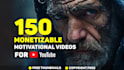 create monetizable motivational videos for youtube channel