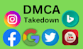 send legal dmca takedown notice  to infringing websites and its hosts