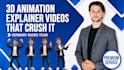 create a 3d cartoon or 2d animated explainer video in english and german