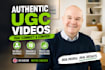 create authentic ugc actor content creator videos