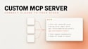 build a custom mcp server for claude code, cursor, ai agents