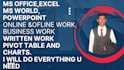 data entry, copy paste, web scraping and excel data entry