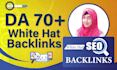 do white hat SEO backlink service with high da link building