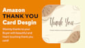 design amazon thank you card product insert card business card flyer brochure