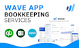 do bookkeeping, bank reconciliation, and profit and loss in wave