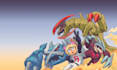 create pokémon illustrations, pokemon cards, cartoon art