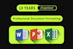 create, design, fix and format your ms word documents