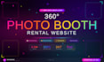 create a 360 photo booth website with booking system and payment integration