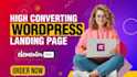 design wordpress landing page, homepage using elementor pro in 1h
