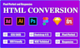 convert figma to HTML react next js, xd to HTML tailwind CSS
