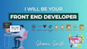 be your front end developer using html CSS java script and angular