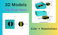 make 3d models and lithography mask design layout