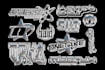 create a business logo y2k chrome effects and costom design