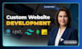 build custom website, full stack website development, front end developer