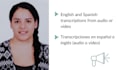 do english and spanish transcriptions