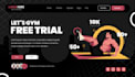 create modern fitness and gym illustrations