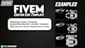 make template for any fivem vehicle and livery ,gta5