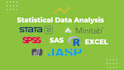 handle statistical data analysis in jasp, stata, spss, r, sas, excel