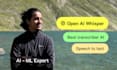 set up or run whisper ai speech to text transcriber for you