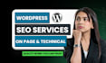 do wordpress onpage seo and technical optimization with yoast or rank math