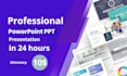 create an elegant and  professionel PPT presentation in 24h