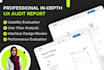 perform a professional UI UX audit for your website or mobile app
