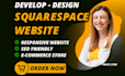 do squarespace website design, modern squarespace website design