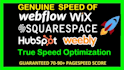 boost real speed of weebly hubspot webflow wix suqarespace shopwired