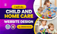 design daycare, preschool, childcare or kindergarten website