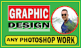 do any photoshop work and graphic design in 2 hrs
