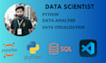 do data analysis and data visualization using python