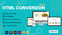 convert figma, xd, PSD to html  website with html css and bootstrap