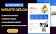 design or redesign wordpress website, elementor website