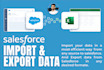 import and export salesforce data, salesforce data import