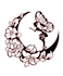 make moon angel autocad   angel, moon angel, flower angel