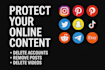 remove copyright takedown harassing on fb yt insta reddit google x under dmca