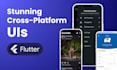 build front end UI flutter app for android ios and web
