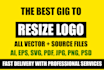 resize,edit,remade,redraw,enhance your existing logo