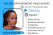 calendly acuity scheduling square squarespace online appointment booking page